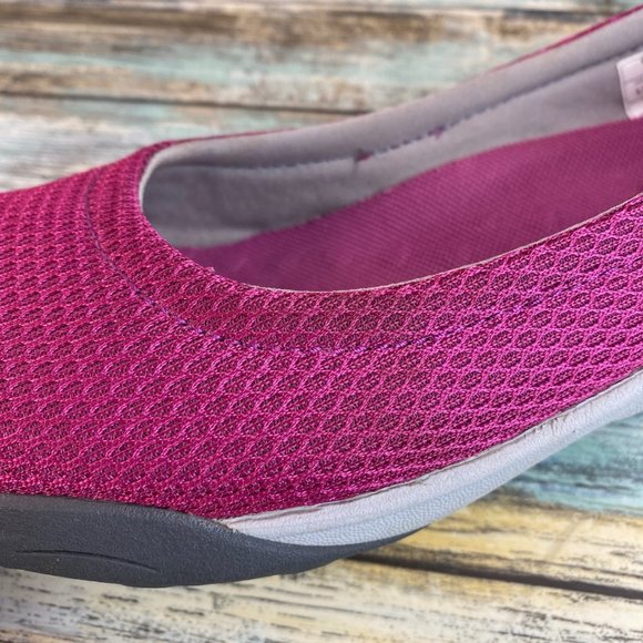 Eddie Bauer Pink Slip On Loafers Shoe Womens 9.5M Round Toe Walking Casual Flats - Picture 11 of 13